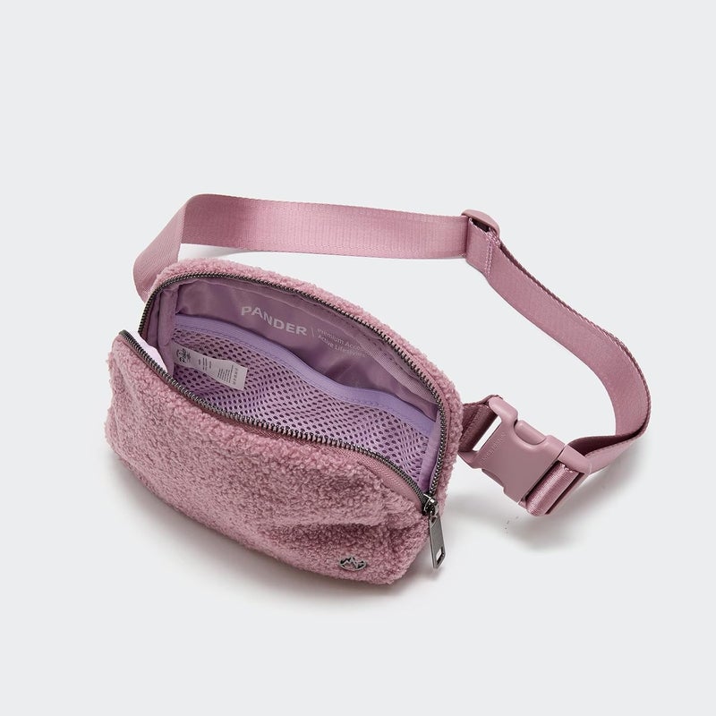 Pander Fanny pack Everywhere Fleece Belt Bag for Women and Men with Adjustable strap Belt, 1L. (Purple Lavender) - Image 5